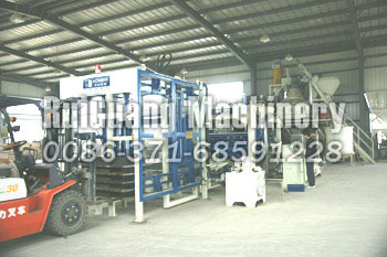 Brick machine installation site