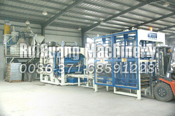 Brick machine installation site